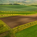 Pole a cesty z ptačí perspektivy